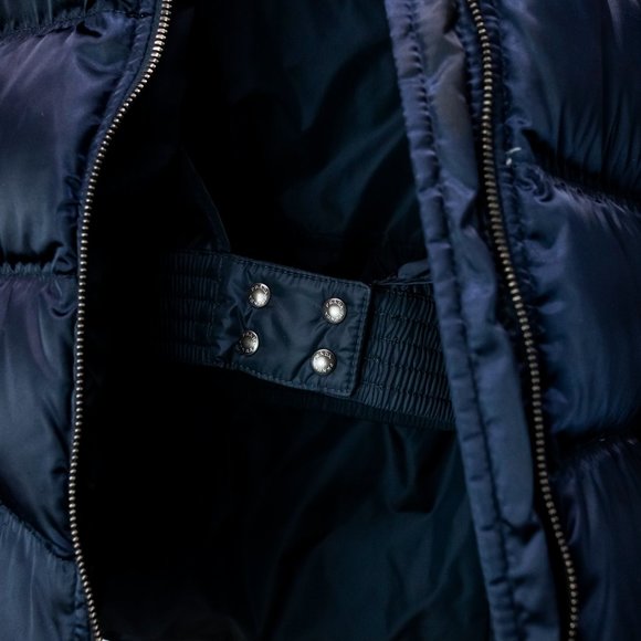 Prada Navy Puffer Jacket with Fur Trim - Picture 12 of 15